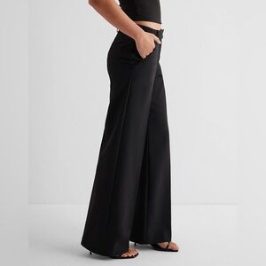 NWT black womans dress pants side pocket hidden closure size M